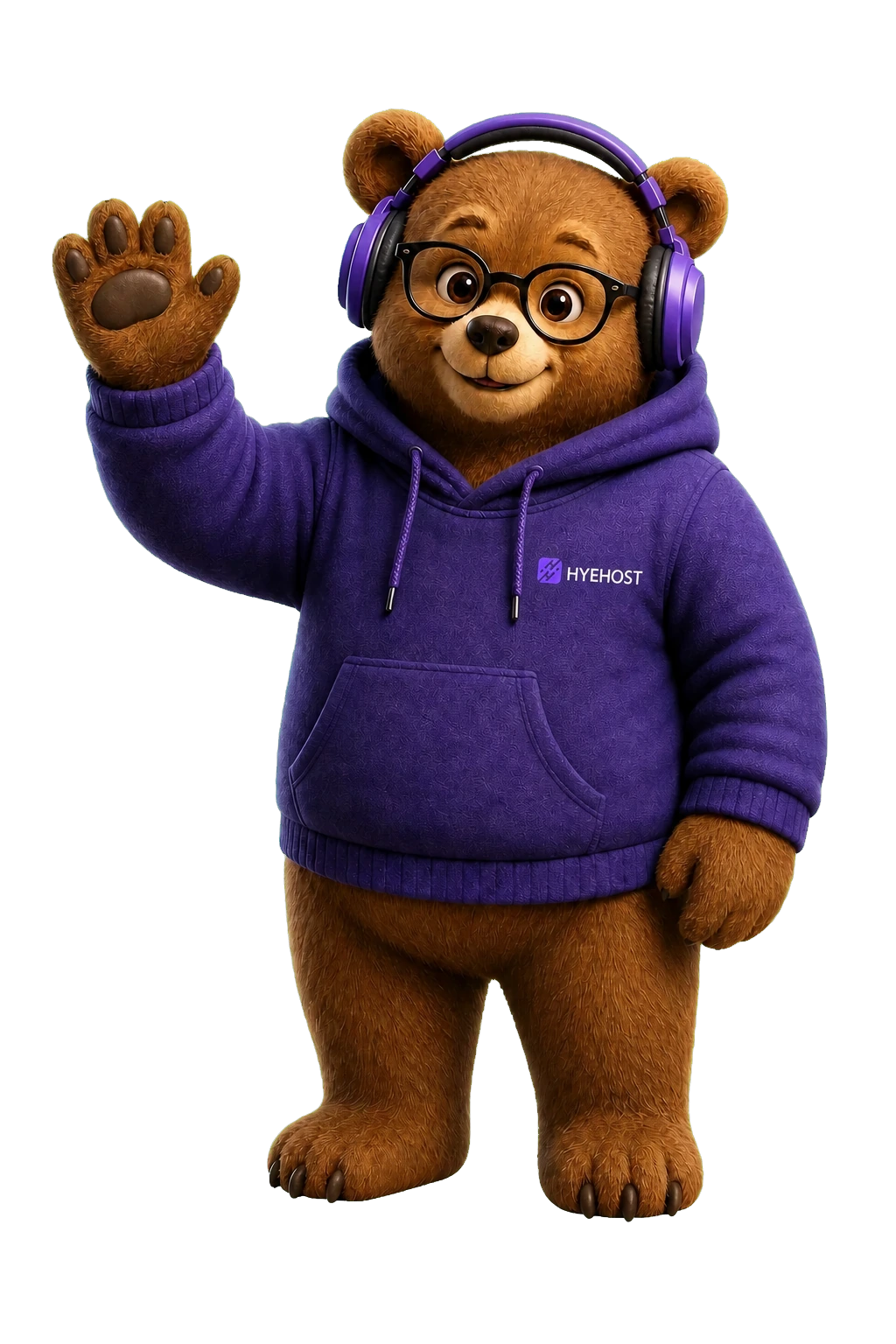 HYEHOST mascot welcoming users to HYE DNS